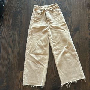 Mango Tan Denim Jeans